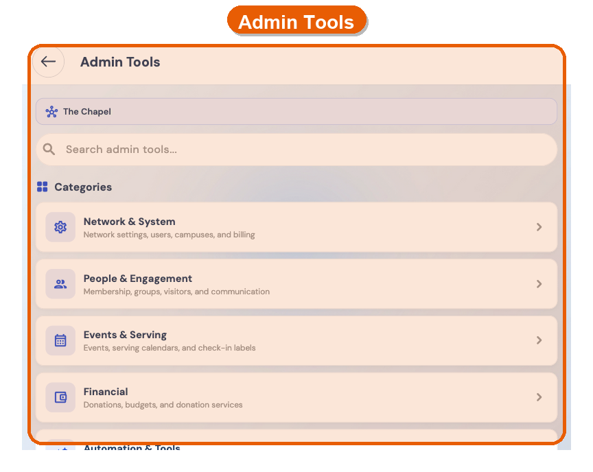 Admin Tools