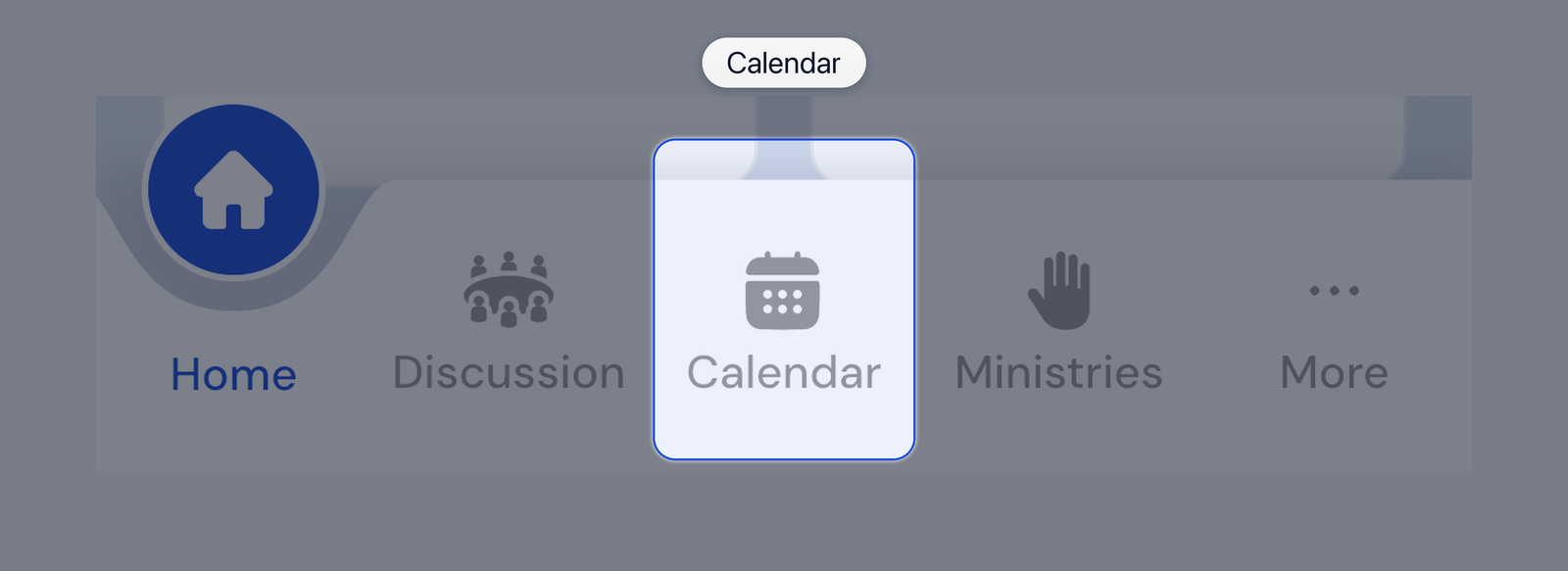 Bottom tabs with Calendar