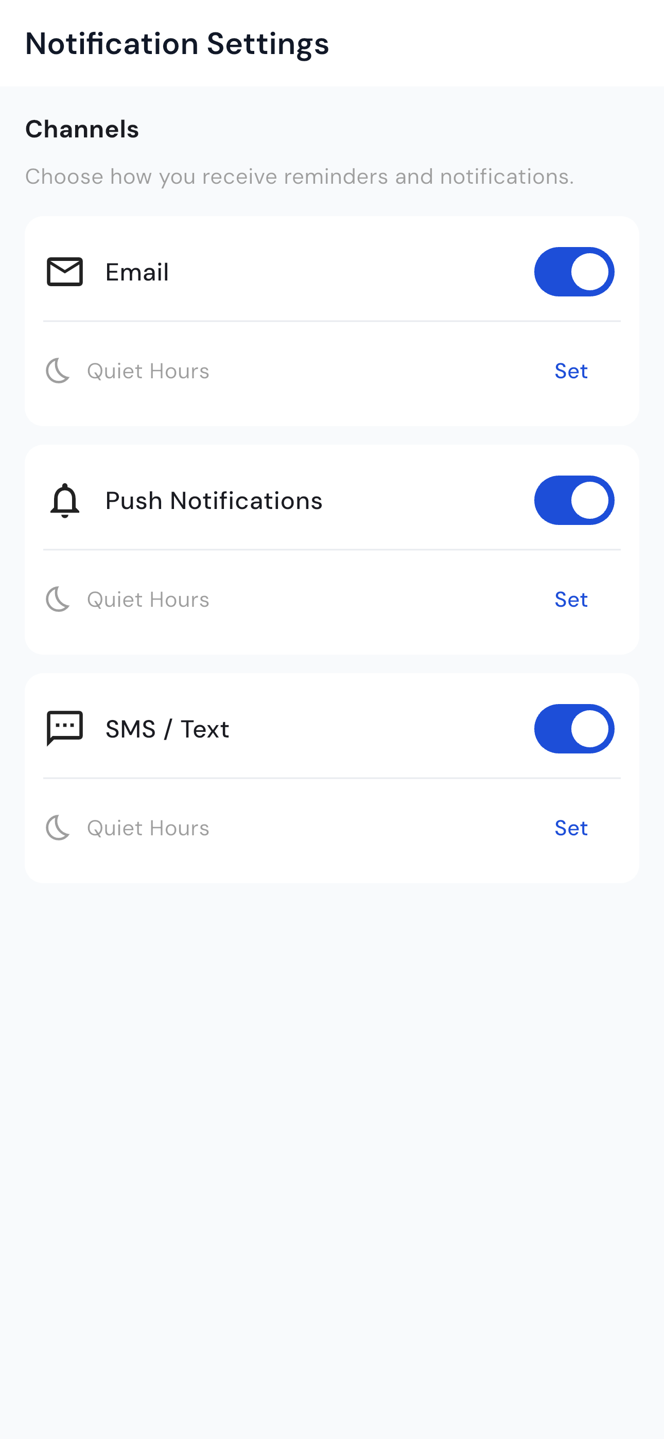 Notification Preferences